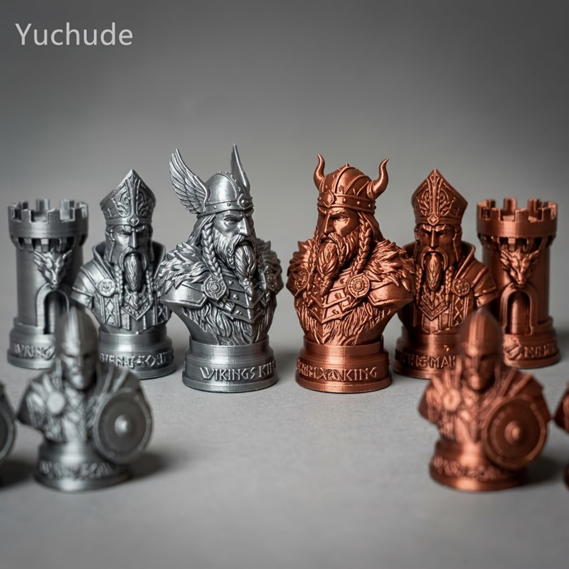 Viking Chess Pieces 3D Printed - đánh giá và giá Board Game Vikings