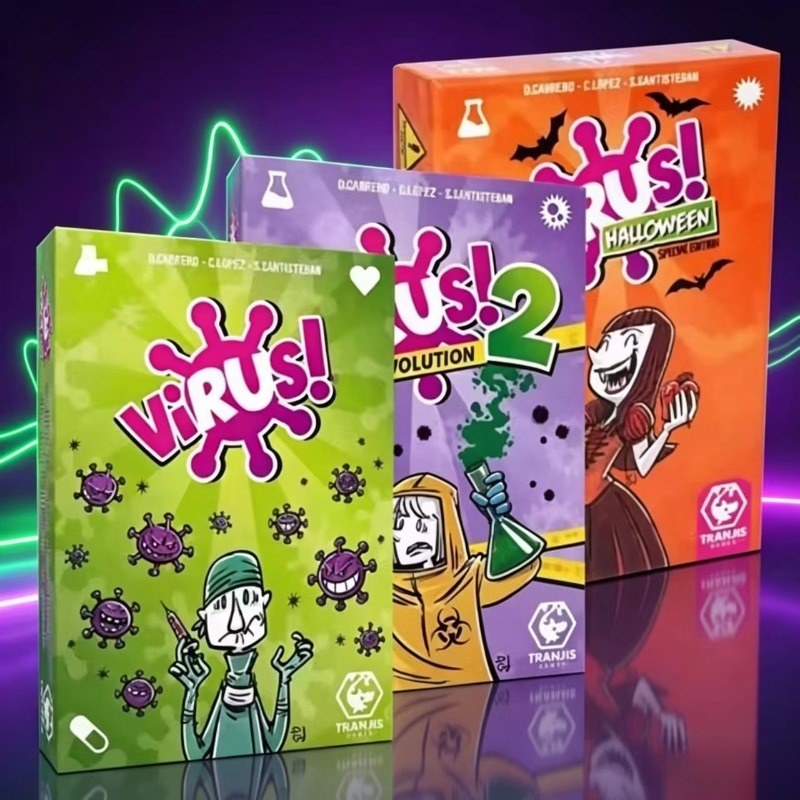 Family Strategy Card Game Set  - đánh giá và giá Board Game Virus