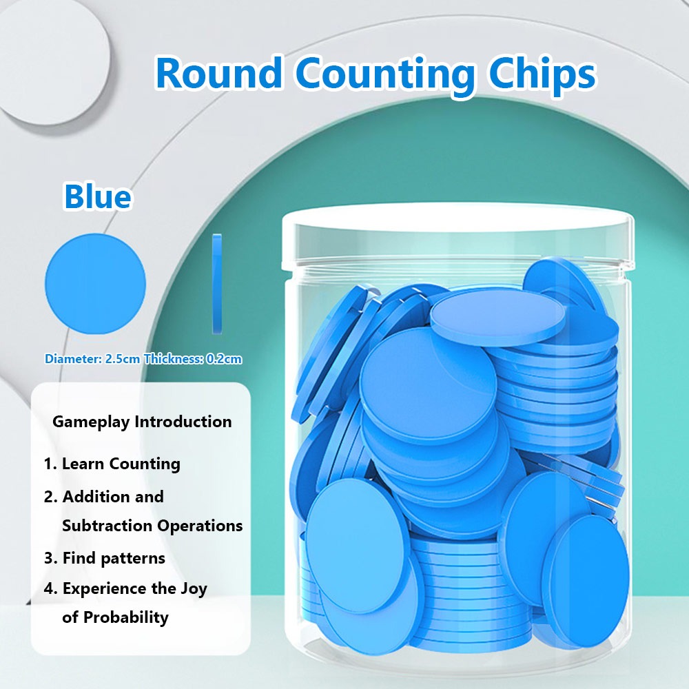 100pcs Plastic Counting Chips  - đánh giá và giá Board Game Impostor