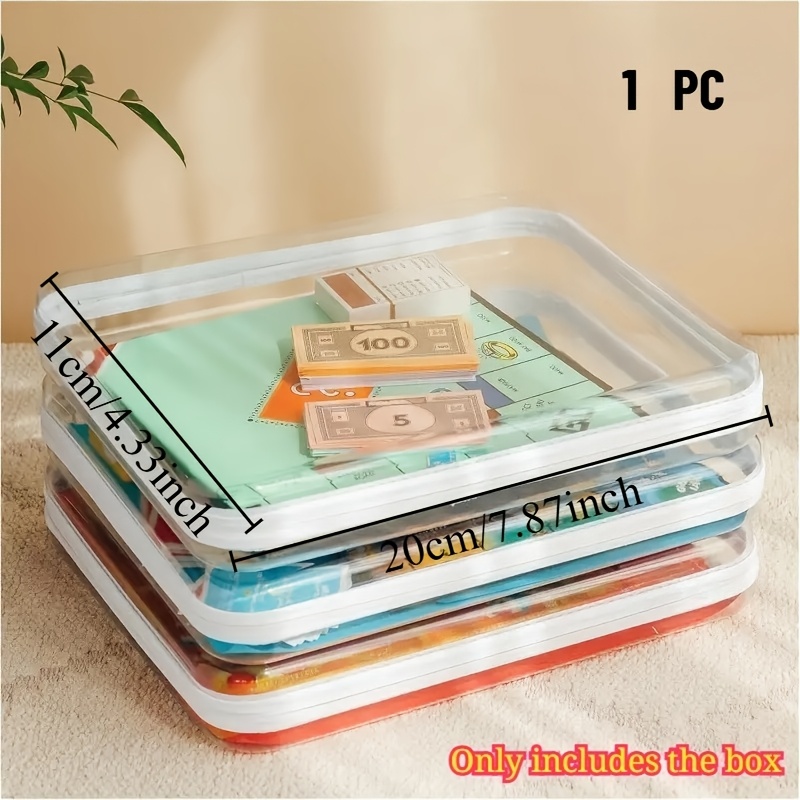 1pc Large Clear Hard Shell Sto - đánh giá và giá Board Game Box