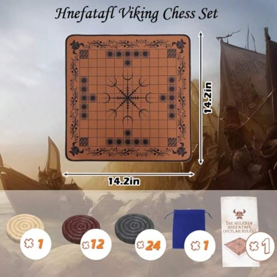 HNEFATAFL: Viking Chess Board  - đánh giá và giá Board Game Vikings