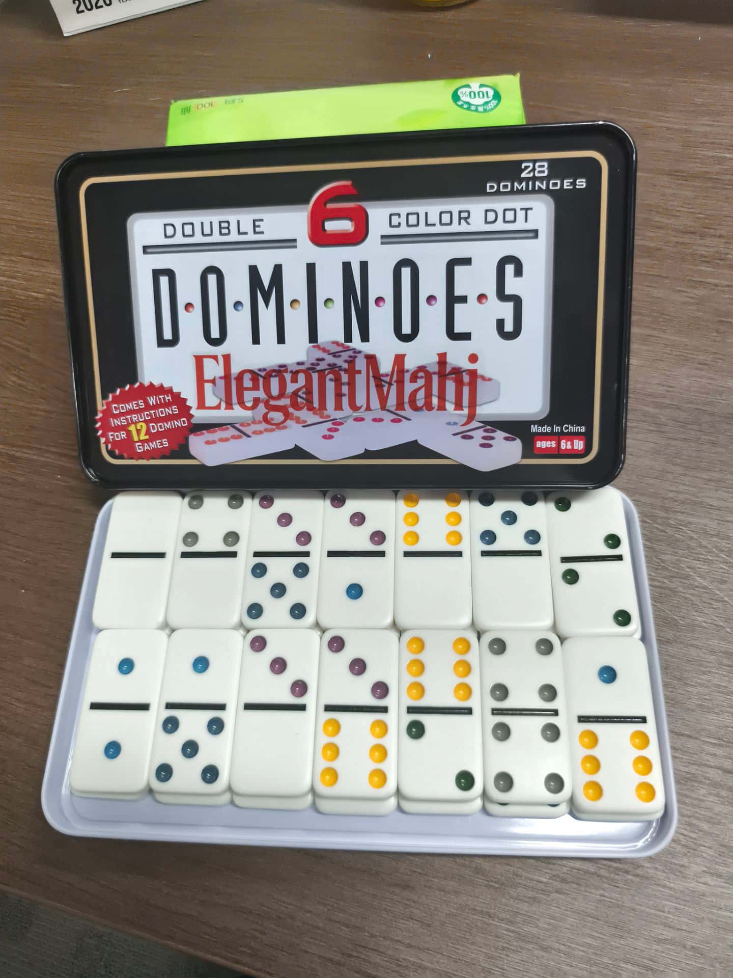 ElegantMahj Double Six Dominoe - đánh giá và giá Board Game Box