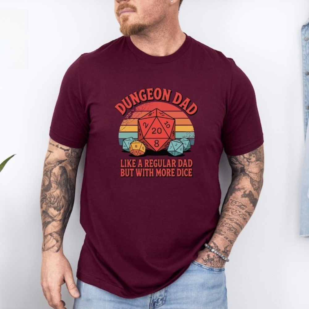 Dungeon Dad Shirt Funny Dungeo - đánh giá và giá Board Game Night